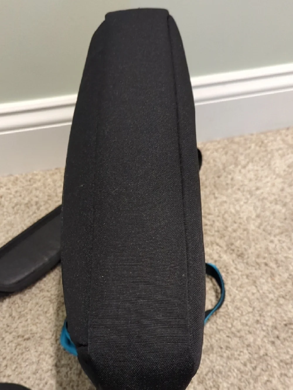 Black and Teal Laptop Messenger Bag Men, Women, Boys, Girls, Teens